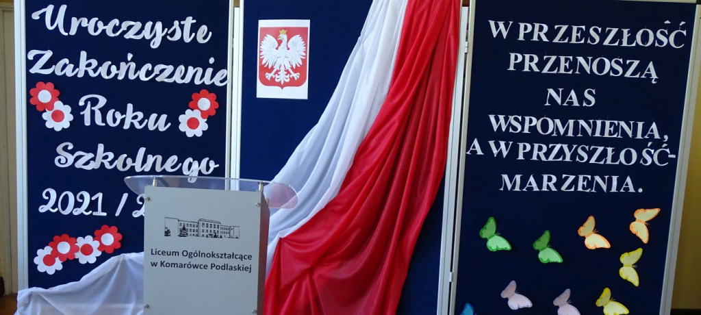 Zakończenie roku szkolnego w LO w Komarówce Podl.