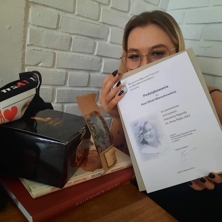 Oliwia Wierzchowska na gali WBP w Lublinie