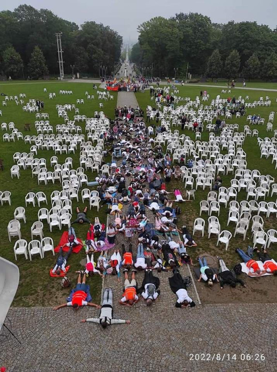 Uczestnicy pieszej pielgrzymki już na Jasnej Górze