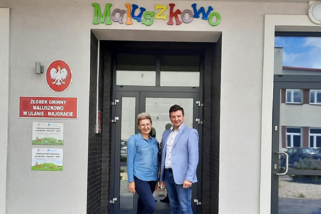 Wizyta Roberta Wilczka w żłobku w Ulanie-Majoracie