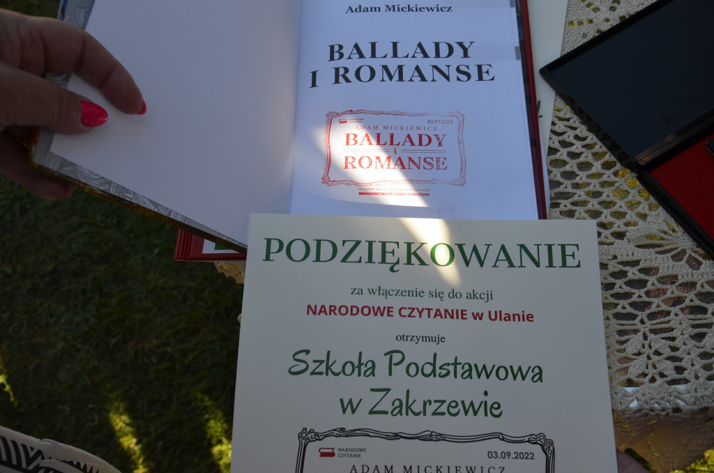 Narodowe Czytanie 2022 w gminie Ulan-Majorat