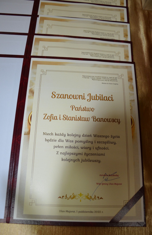 Jubileusz 50-lecia małżeństwa w gm. Ulan-Majorat