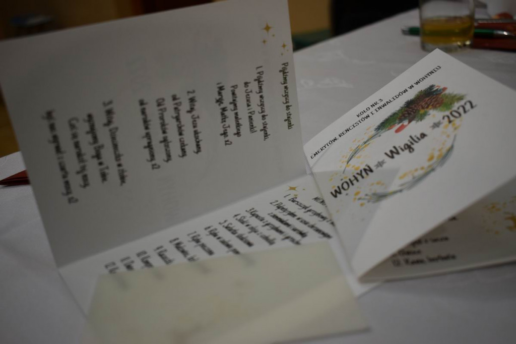 Świąteczne spotkanie związku emerytów w Wohyniu