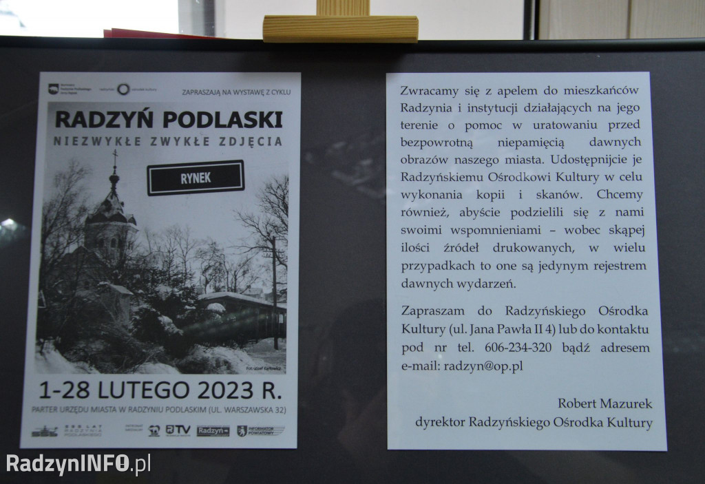 Wystawa starych zdjęć Rynku w Radzyniu