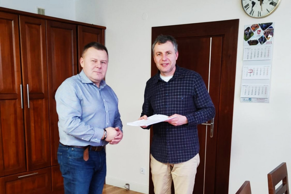 Podpisanie umowy gminy Ulan z firmą Hydrosystem