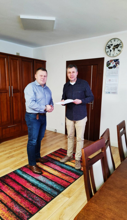 Podpisanie umowy gminy Ulan z firmą Hydrosystem