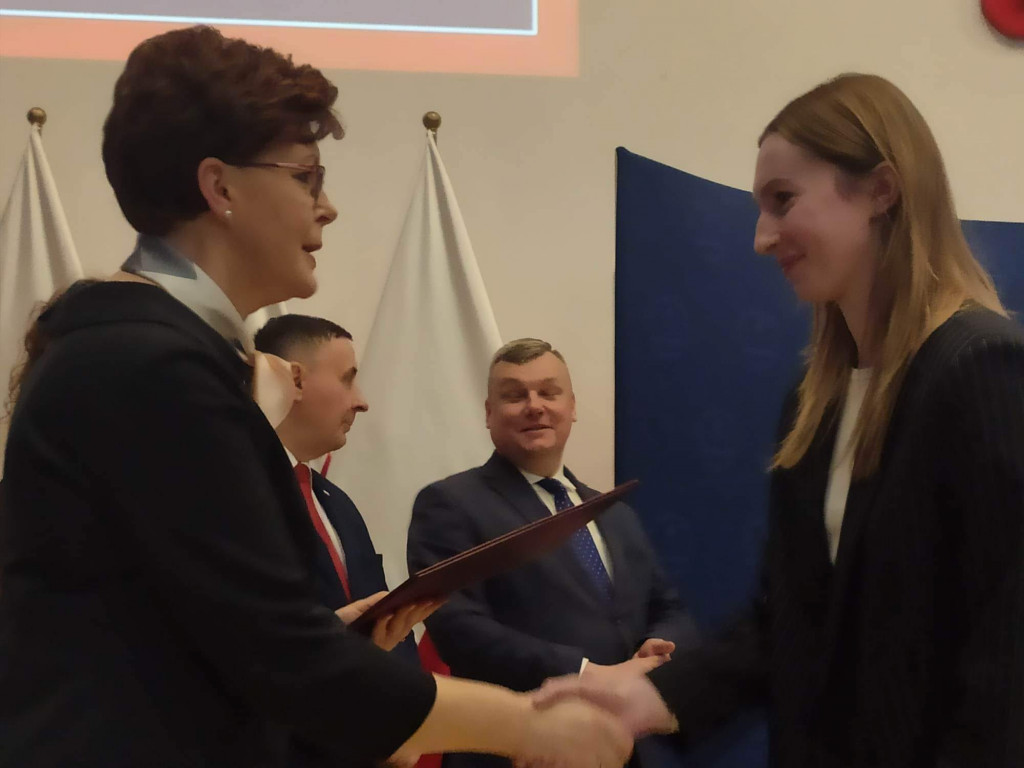 Uroczystość przyznania uczniom I LO stypendiów