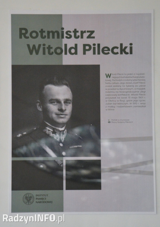 Wystawa poświęcona Witoldowi Pileckiemu w Radzyniu