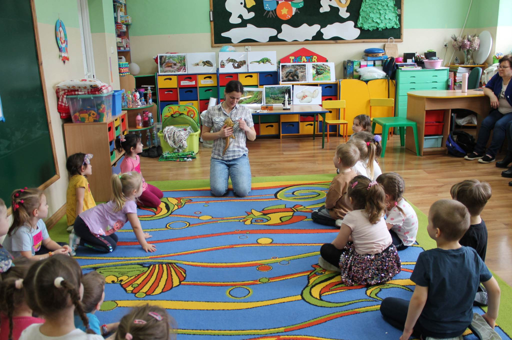 Żywa lekcja przyrody z gadami w Wohyniu