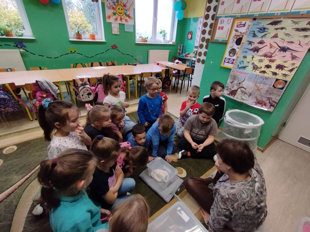 Żywa lekcja przyrody z gadami w Wohyniu