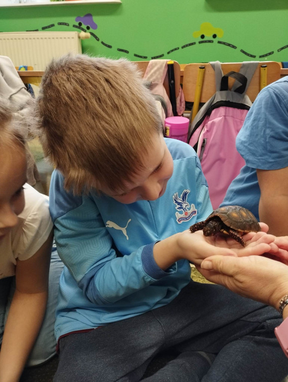 Żywa lekcja przyrody z gadami w Wohyniu