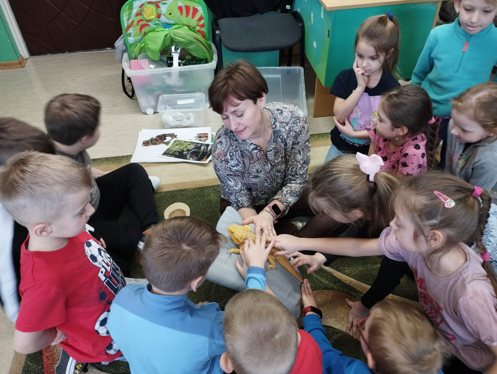 Żywa lekcja przyrody z gadami w Wohyniu