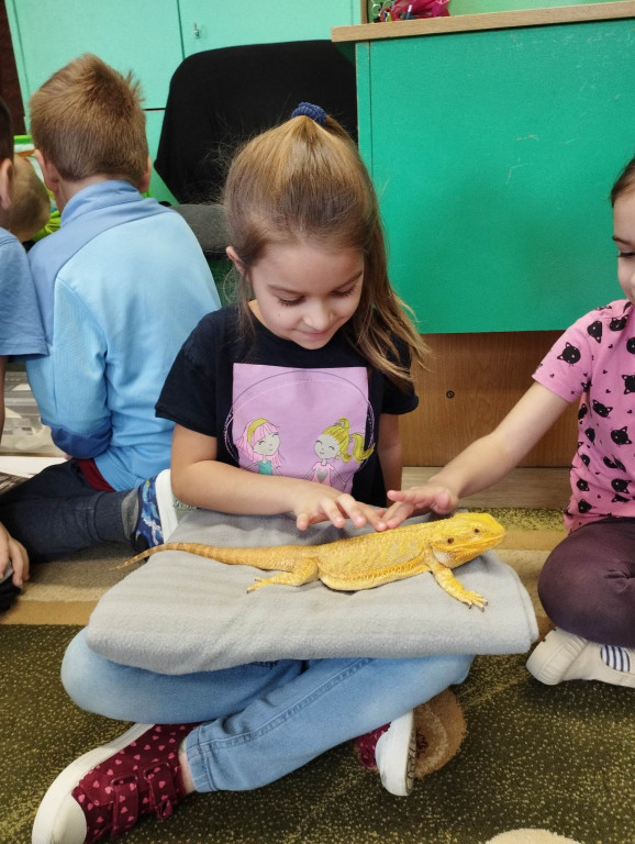 Żywa lekcja przyrody z gadami w Wohyniu