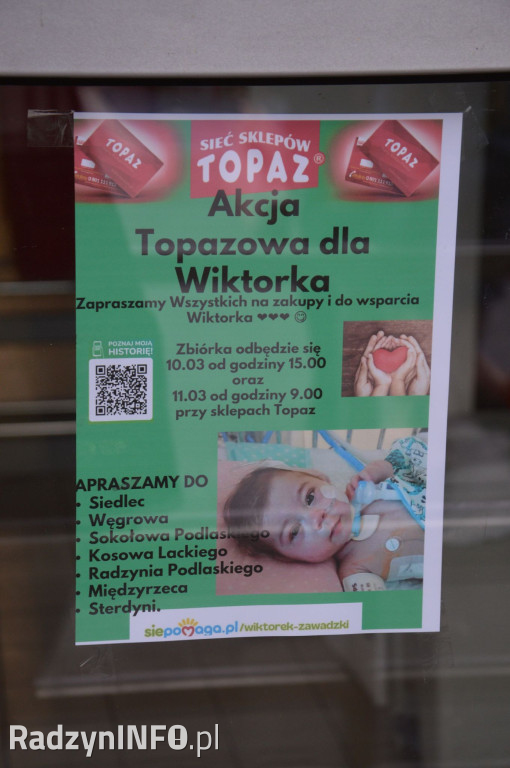 Zbiórka dla Wiktorka Zawadzkiego w Radzyniu