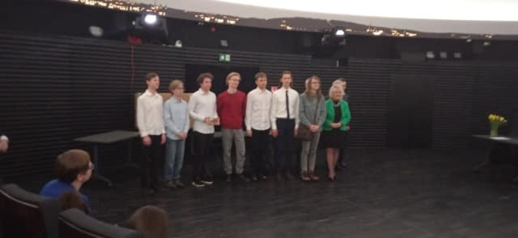 Wojciech Kukiełka na olimpiadzie astronomicznej