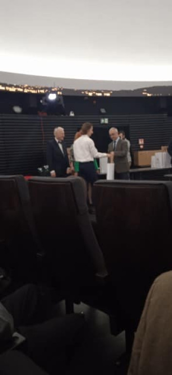 Wojciech Kukiełka na olimpiadzie astronomicznej