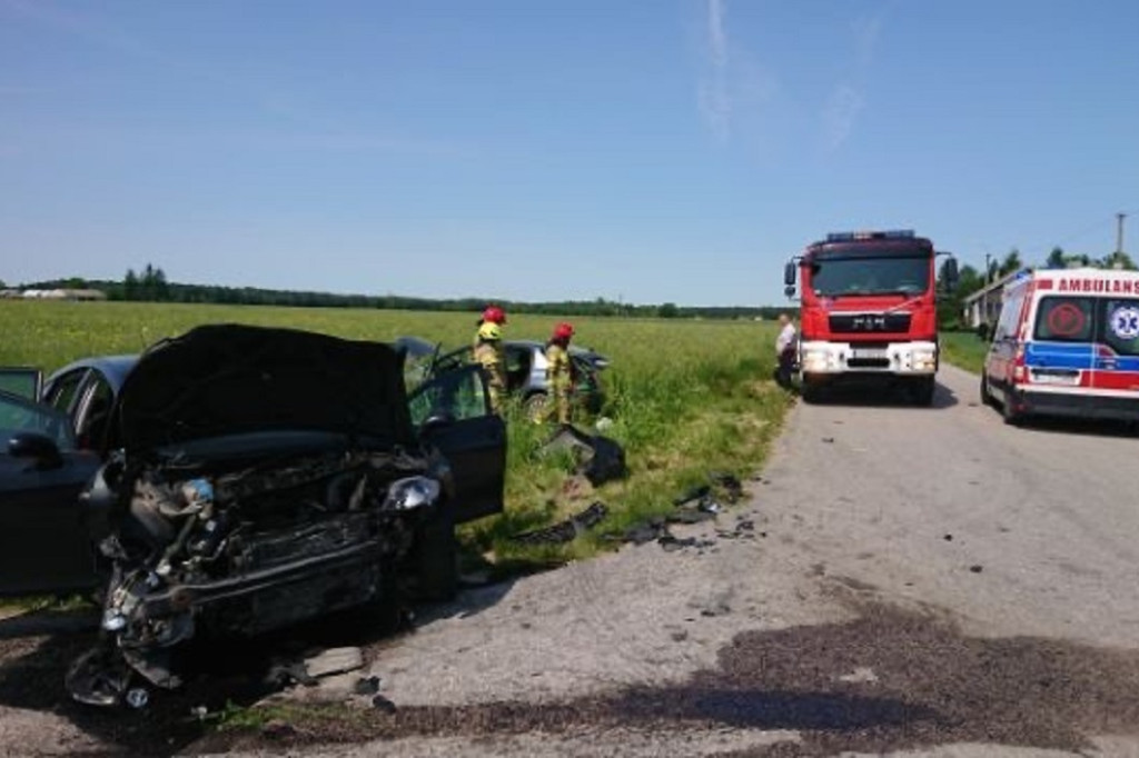 Wypadek w Kępkach