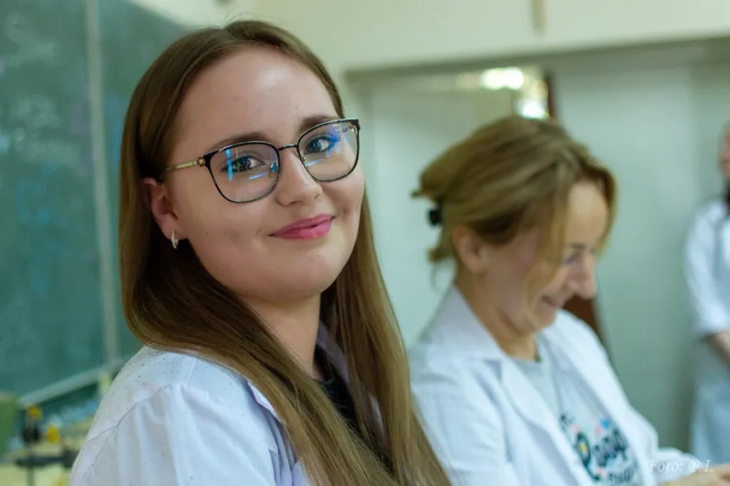 Pokaz chemiczny w I LO w Radzyniu