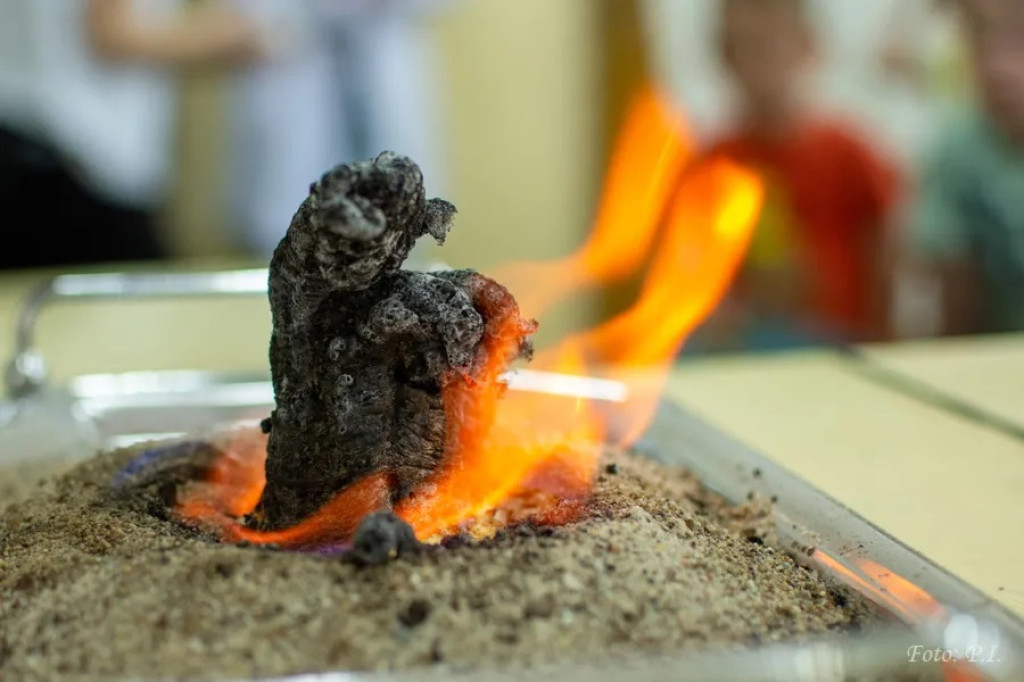 Pokaz chemiczny w I LO w Radzyniu