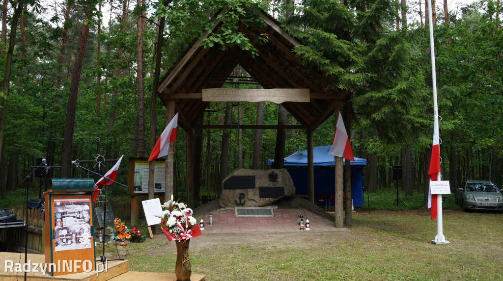 Uroczystość patriotyczna w lesie Baran