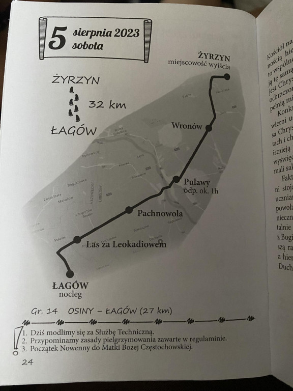 Piesza pielgrzymka na Jasną Górę - dzień trzeci