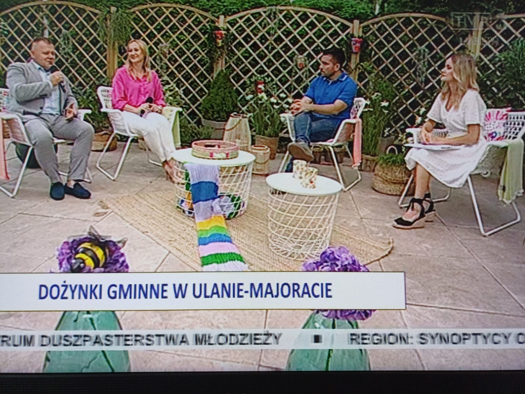 Wójt i dyrektor GOK-u w Ulanie w telewizji