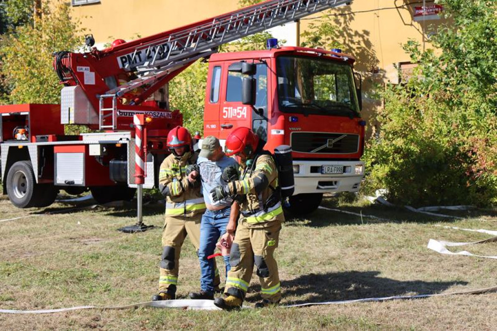 Ćwiczenia służb mundurowych w Żeliźnie i Witorożu