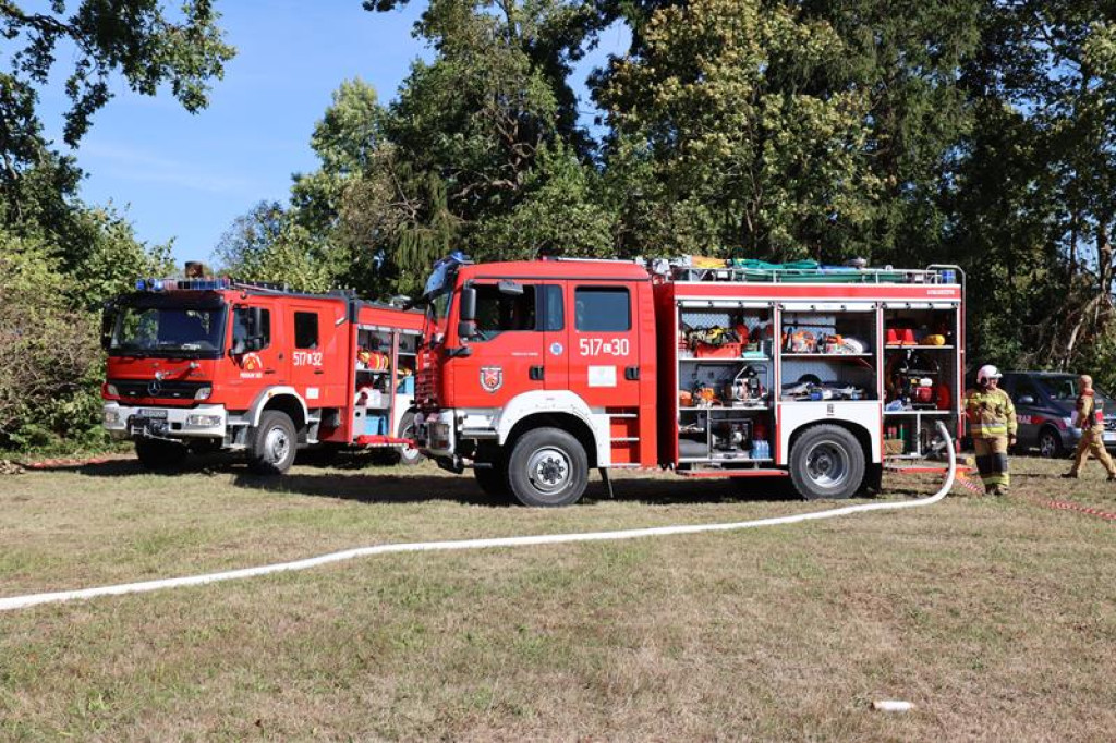 Ćwiczenia służb mundurowych w Żeliźnie i Witorożu
