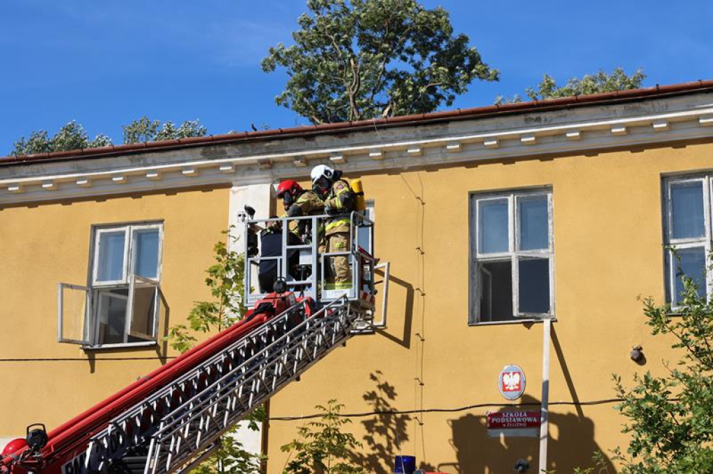 Ćwiczenia służb mundurowych w Żeliźnie i Witorożu