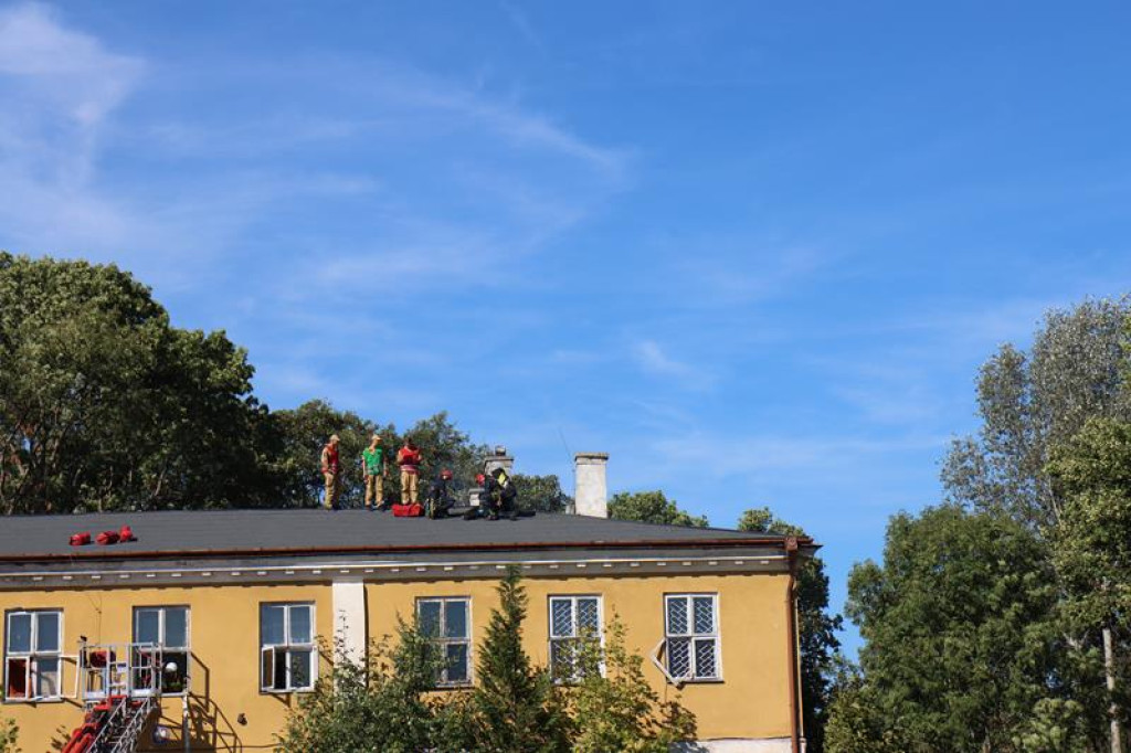 Ćwiczenia służb mundurowych w Żeliźnie i Witorożu