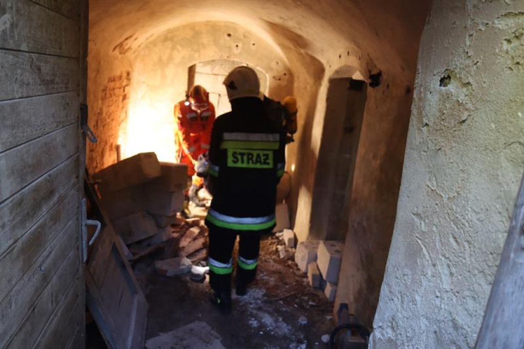 Ćwiczenia służb mundurowych w Żeliźnie i Witorożu