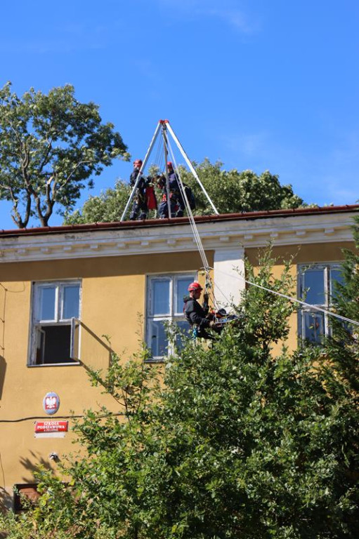 Ćwiczenia służb mundurowych w Żeliźnie i Witorożu