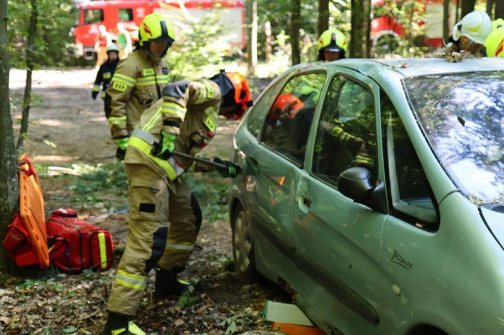 Ćwiczenia służb mundurowych w Żeliźnie i Witorożu