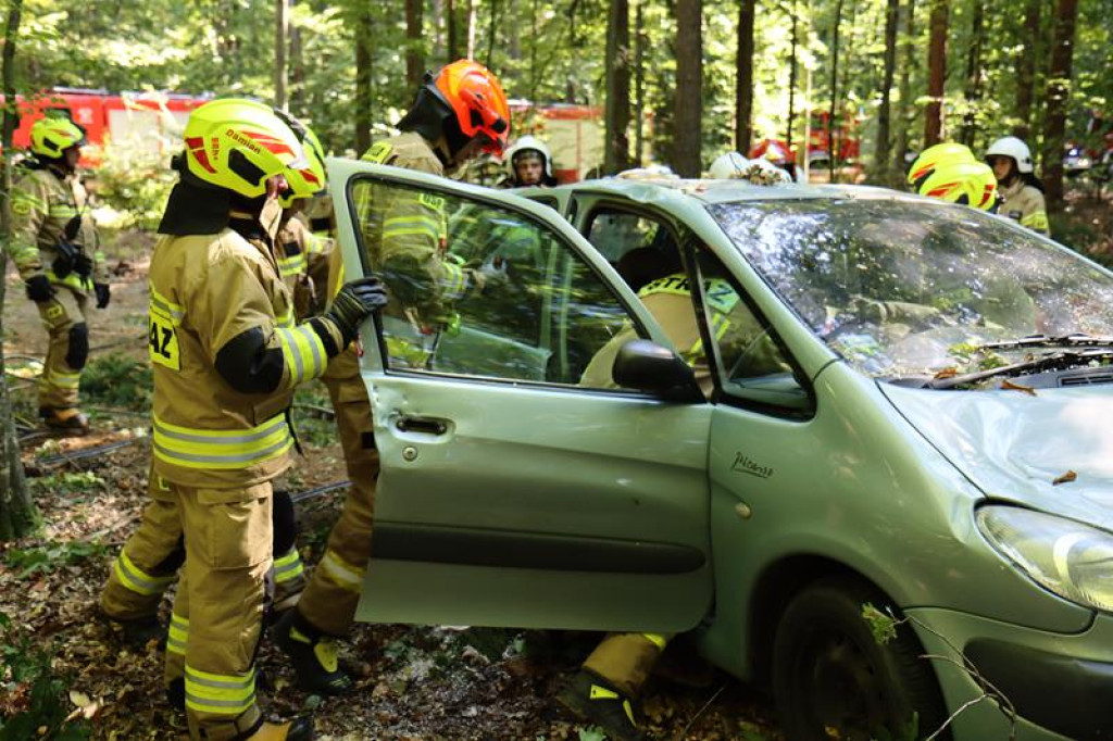Ćwiczenia służb mundurowych w Żeliźnie i Witorożu