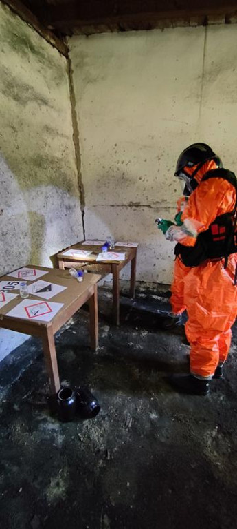 Ćwiczenia służb mundurowych w Żeliźnie i Witorożu