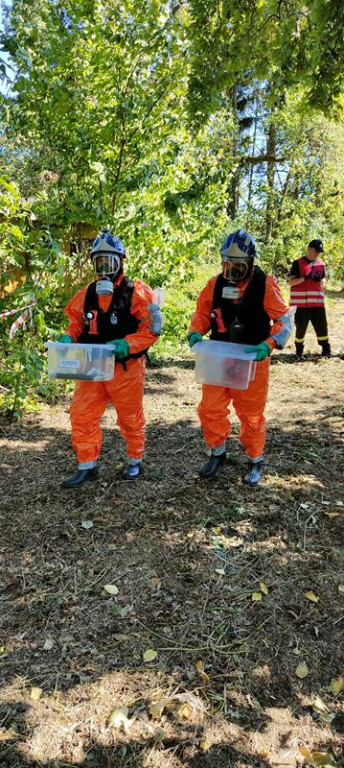 Ćwiczenia służb mundurowych w Żeliźnie i Witorożu