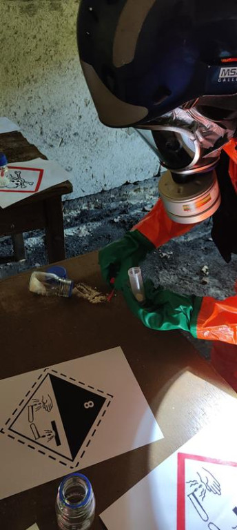 Ćwiczenia służb mundurowych w Żeliźnie i Witorożu