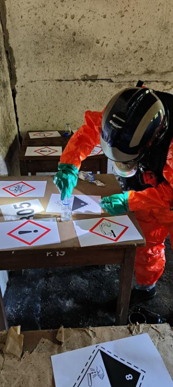 Ćwiczenia służb mundurowych w Żeliźnie i Witorożu