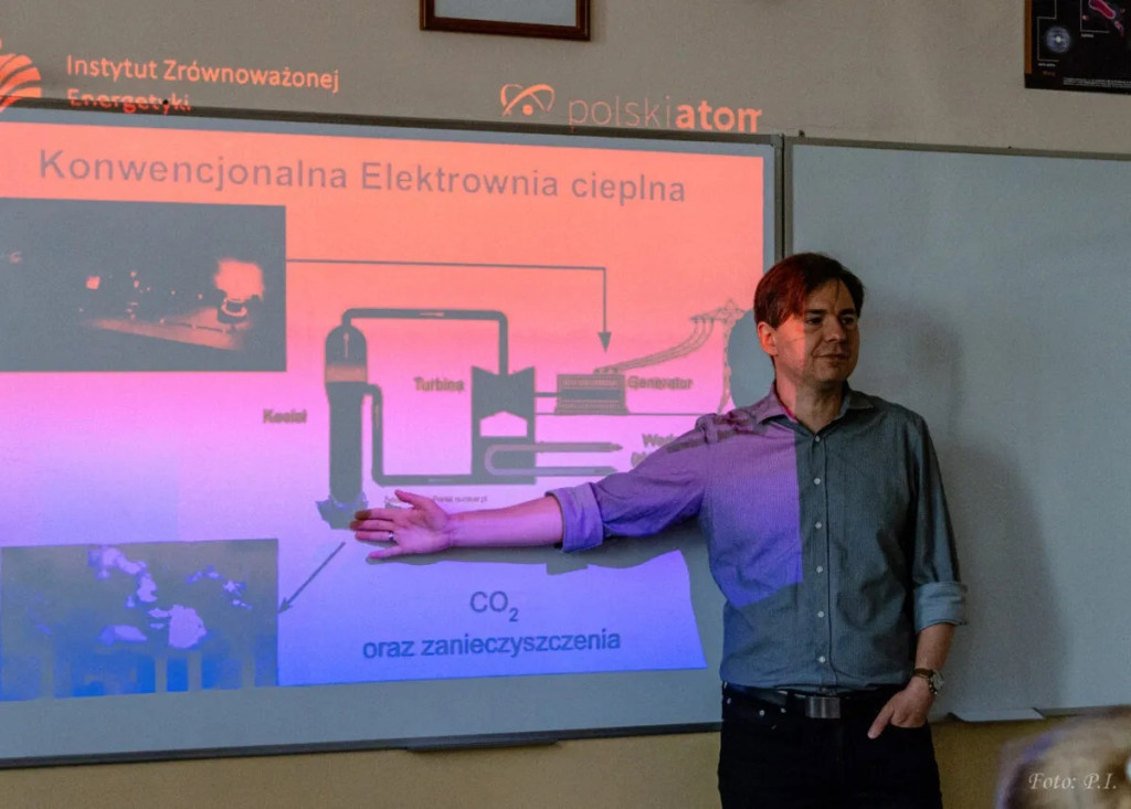 Wykład o energetyce jądrowej w I LO w Radzyniu