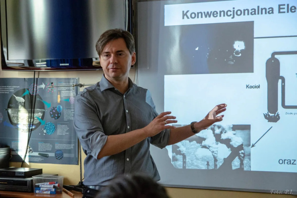 Wykład o energetyce jądrowej w I LO w Radzyniu