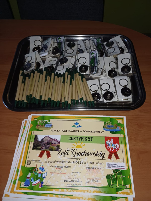 Warsztaty z OŹE w szkole w Domaszewnicy