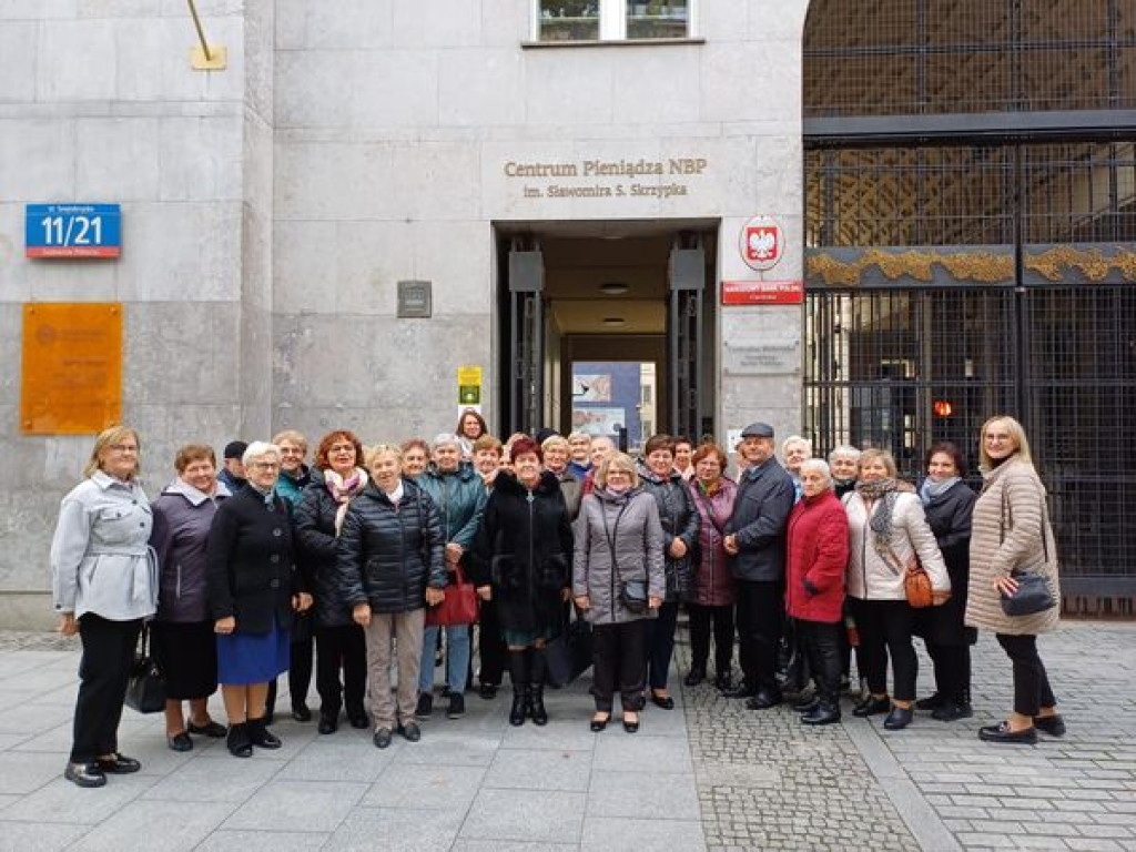 Seniorzy z gm. Ulan w Centrum Pieniądza NBP