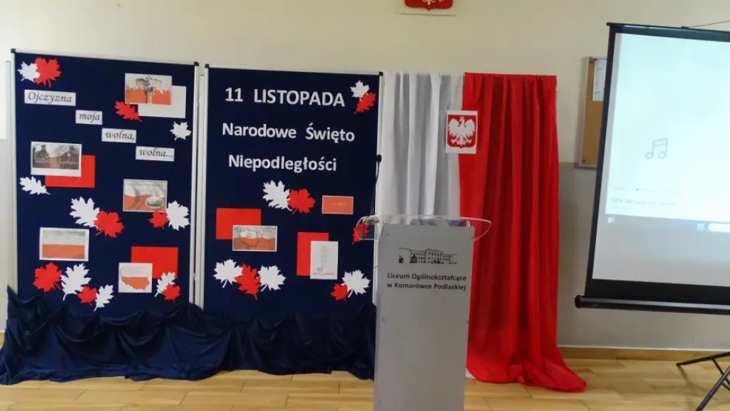 Obchody Święta Niepodległości w LO w Komarówce