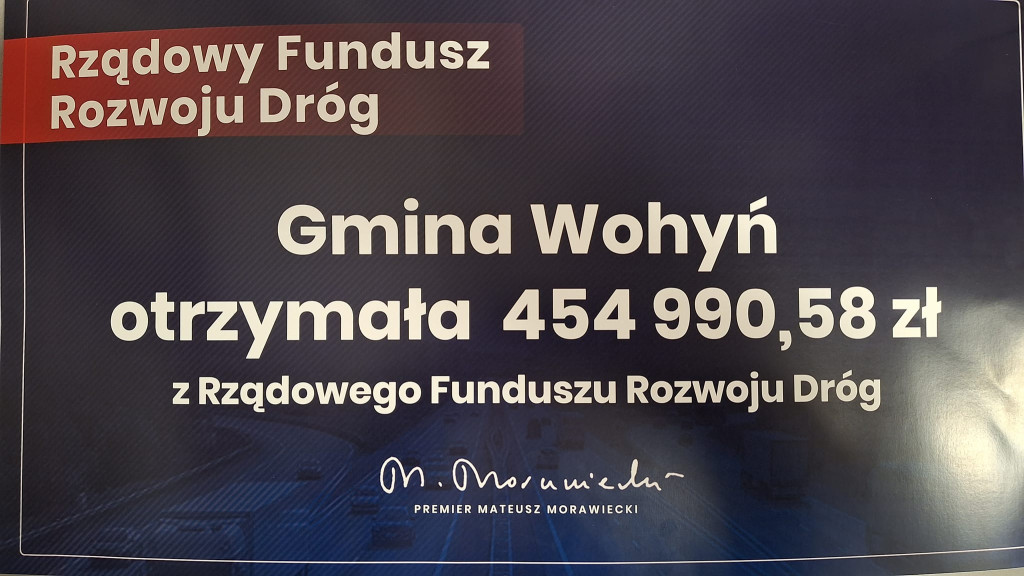 Podpisanie umowy w sprawie dotacji dla gm. Wohyń