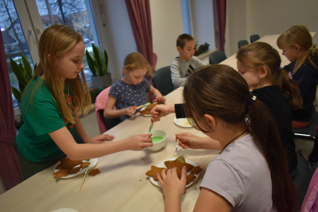 Piernikowe choinki na warsztatach w Wohyniu