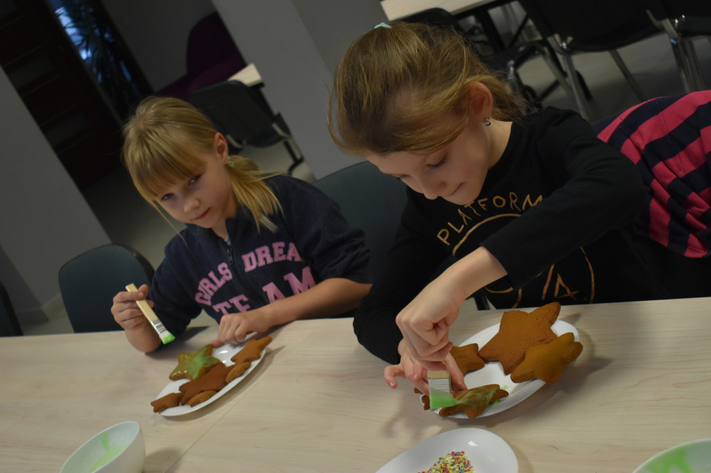 Piernikowe choinki na warsztatach w Wohyniu