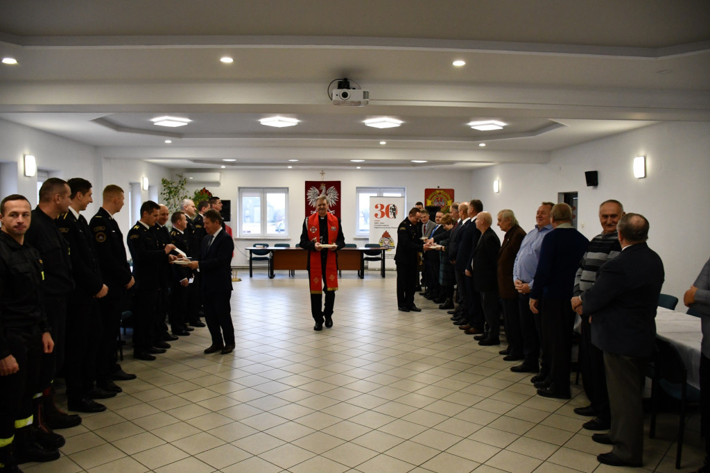 Spotkanie opłatkowe strażaków