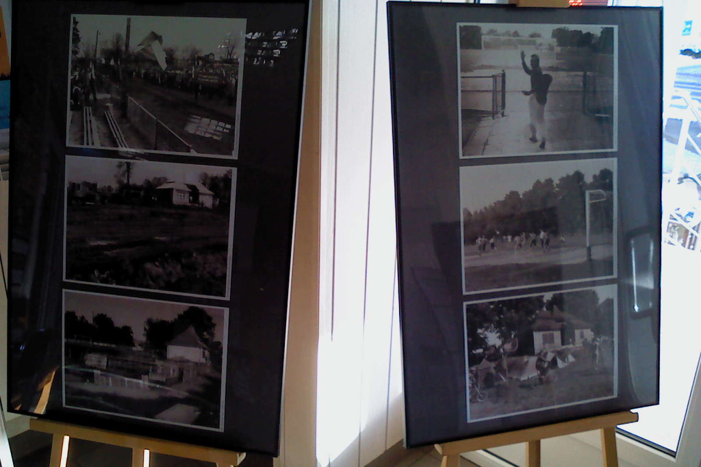 Wystawa starych zdjęć stadionu Orląt