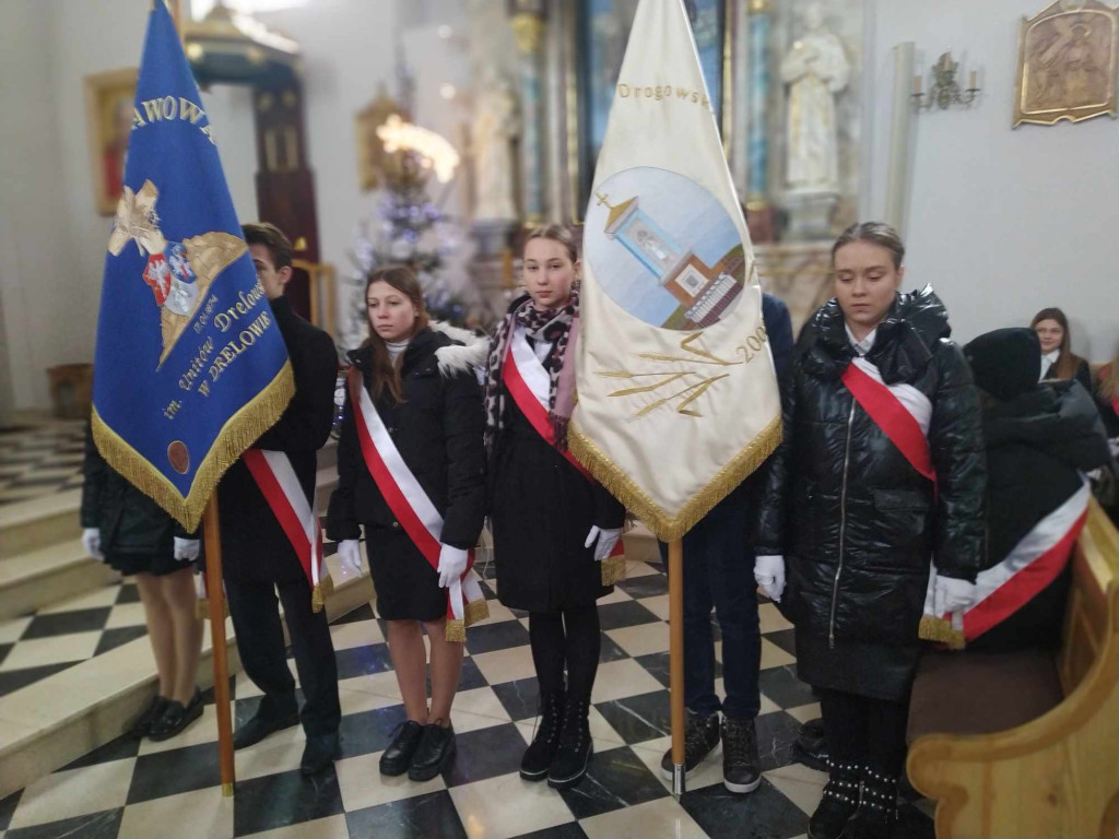 Delegacja z Wohynia na uroczystościach w Drelowie
