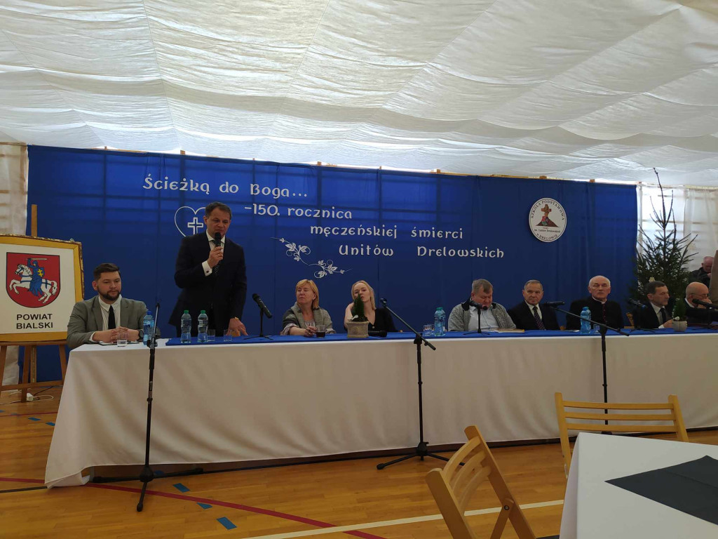 Delegacja z Wohynia na uroczystościach w Drelowie